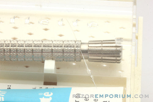 1960's Gillette Giromatic Flare Tip Rocket Safety Razor Set w/ Instructions Made in England