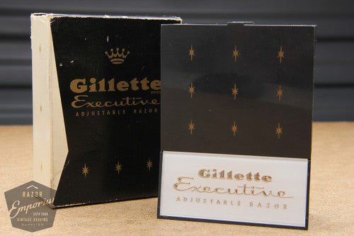 Gillette 1958 Executive Adjustable DE Safety Razor in Case D3