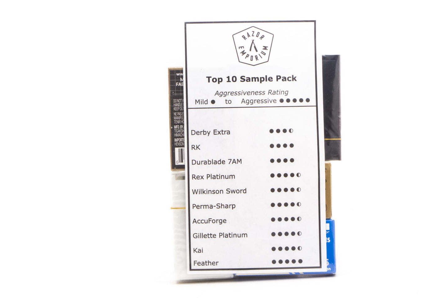 Double Edge Safety Razor Blades Sample Pack | Top 10