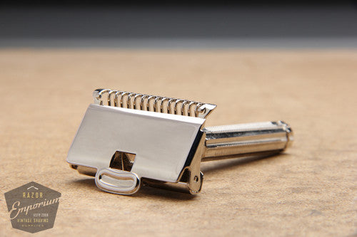 Gem 1912 Style Single Edge Safety Razor ** NICKEL REVAMPED