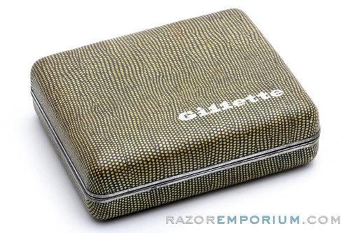 1953 Gillette President DE Safety Razor Set - Original Rhodium + Nickel Finish