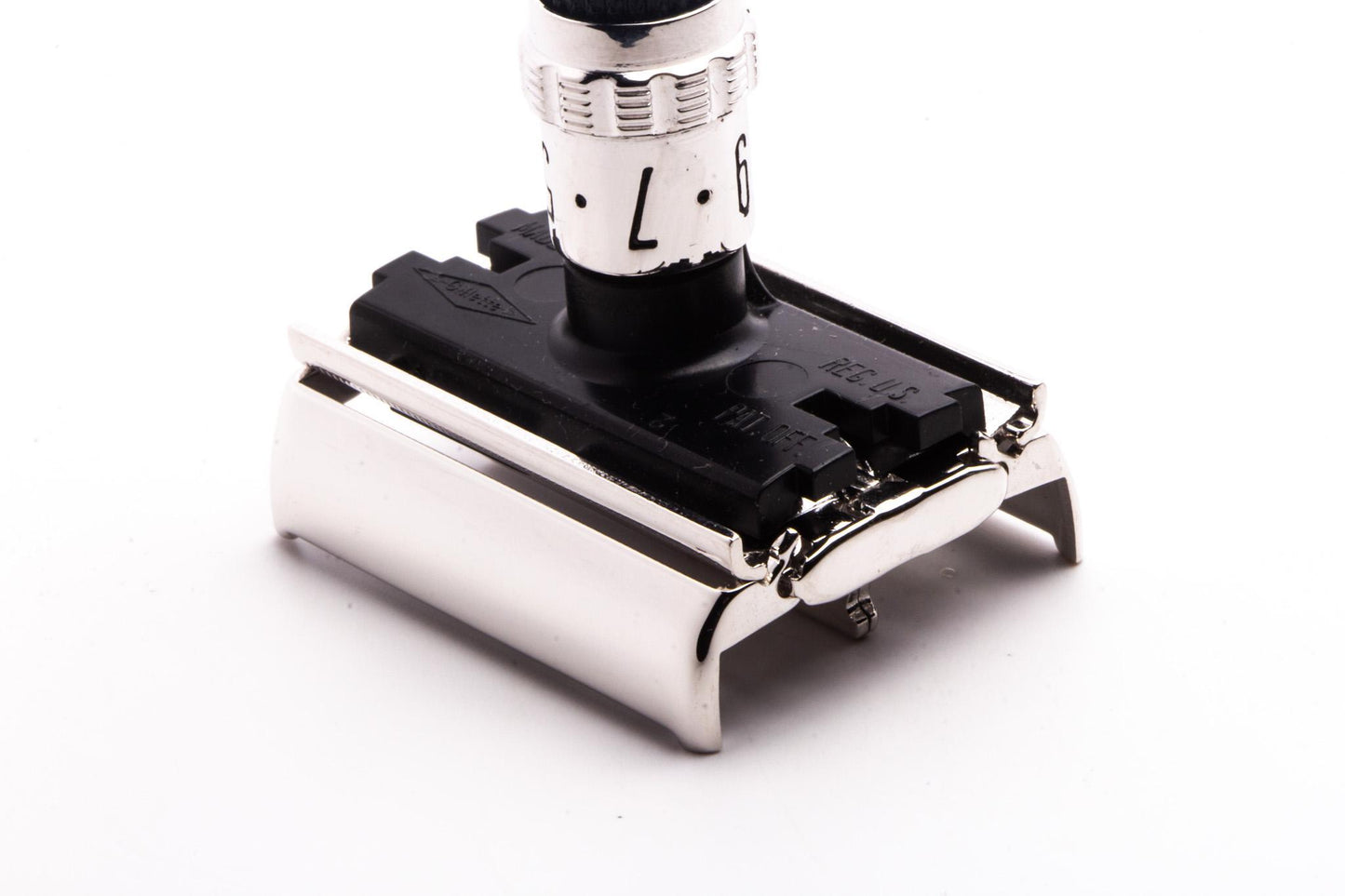 1977 X2 Gillette Super Adjustable Black Beauty Double Edge Safety Razor | Rhodium Revamp