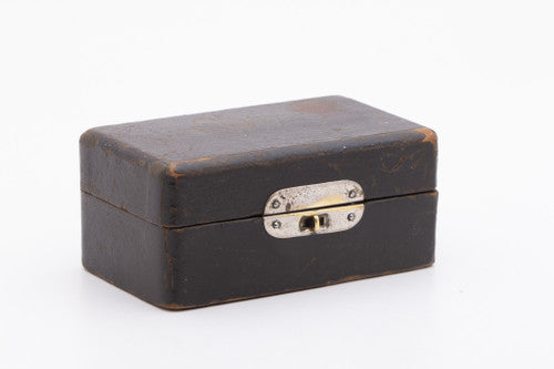 1904 Gillette Double Ring Old Type Safety Razor Set w/ Case & Blade Banks - Rhodium Revamp