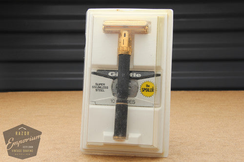 Gillette 1970 Gold Super Adjustable / Super 109 Safety Razor - Long Handle