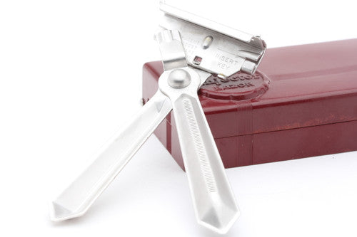 1935 Schick Injector Safety Razor Type D Set | Satin Rhodium Revamp