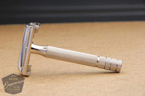 Gillette 1952 Notched Super Speed Safety Razor * Nickel REVAMPED