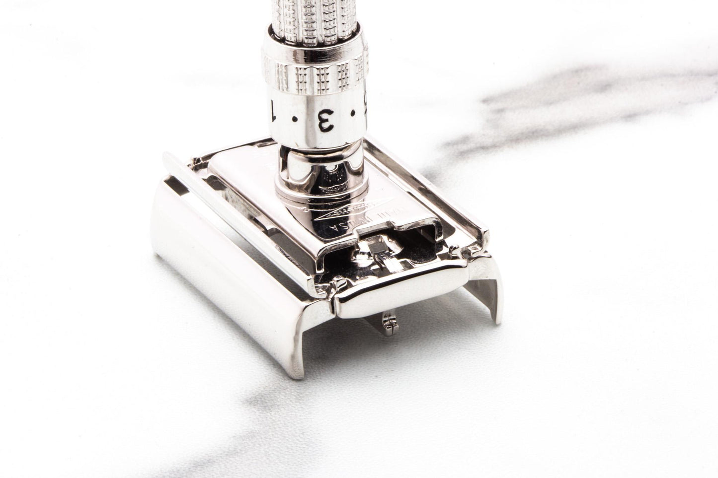 1962 H2 Gillette Slim Adjustable TTO Double Edge Safety Razor | Rhodium Revamp
