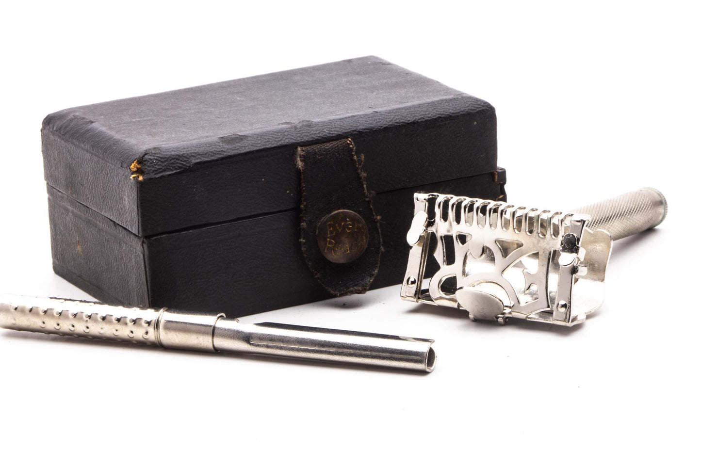1907 Ever-Ready Lather Catcher Single Edge Safety Razor Set | Original Condition