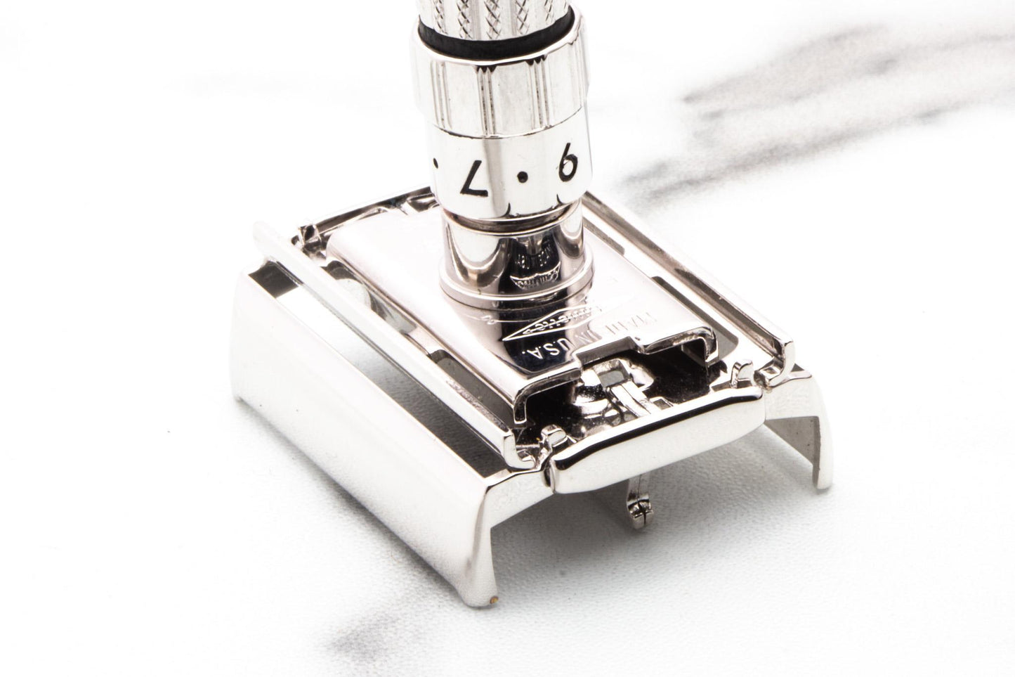 1959 E2 Gillette Fatboy Adjustable TTO Double Edge Safety Razor | Rhodium Revamp
