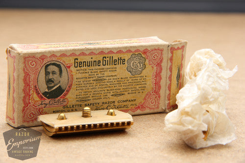 Gillette 1930's Long Comb NEW Double Edge Razor w/ box