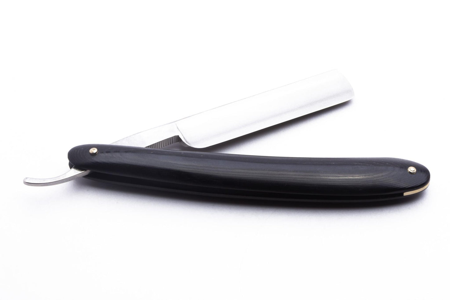 5/8" Dovo Solingen Favorit Straight Razor With Black Micarta Wood Scales