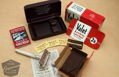 Valet Auto Strop Razor Set in Cardboard box - New Old Stock