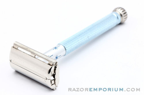 1968 Gillette Blue Star Lady Gillette DE Safety Razor N1 - Good
