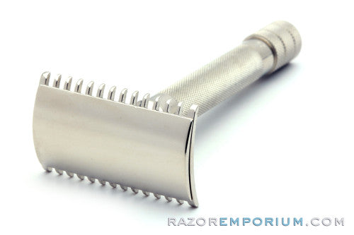 1920 Gillette Single Ring Old Type DE Safety Razor Factory Nickel Revamp
