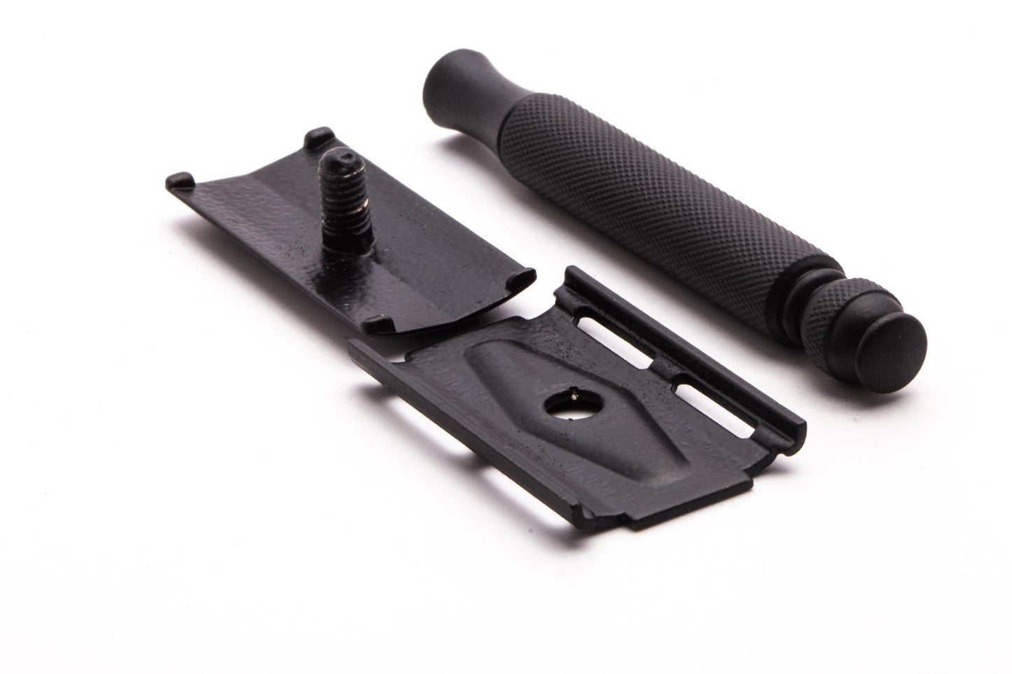 1968 N2 Gillette Ball End Tech Double Edge Safety Razor | Black Powder Coat