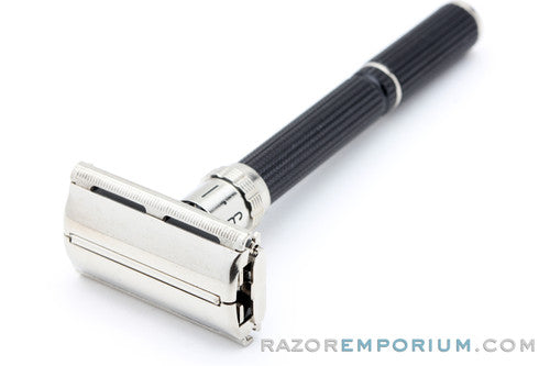 1984 Gillette Super Adjustable "Black Beauty" DE Safety Razor E1