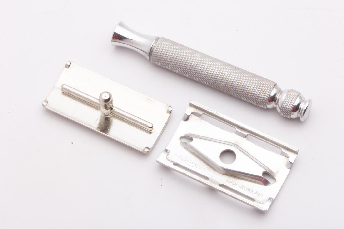 Gillette Ball End Old Type 3 Peice Double Edge Safety Razor | Original Condition