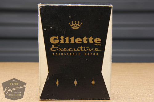 Gillette 1958 Executive Adjustable DE Safety Razor in Case D3
