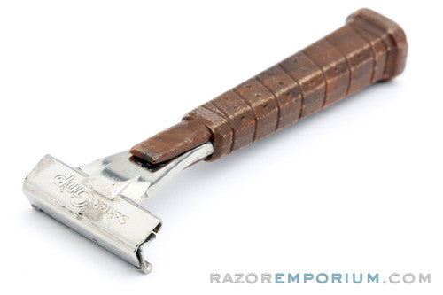 1960s Schick Grip Injector Safety Type L Razor Tennis & Golf Handle - Good
