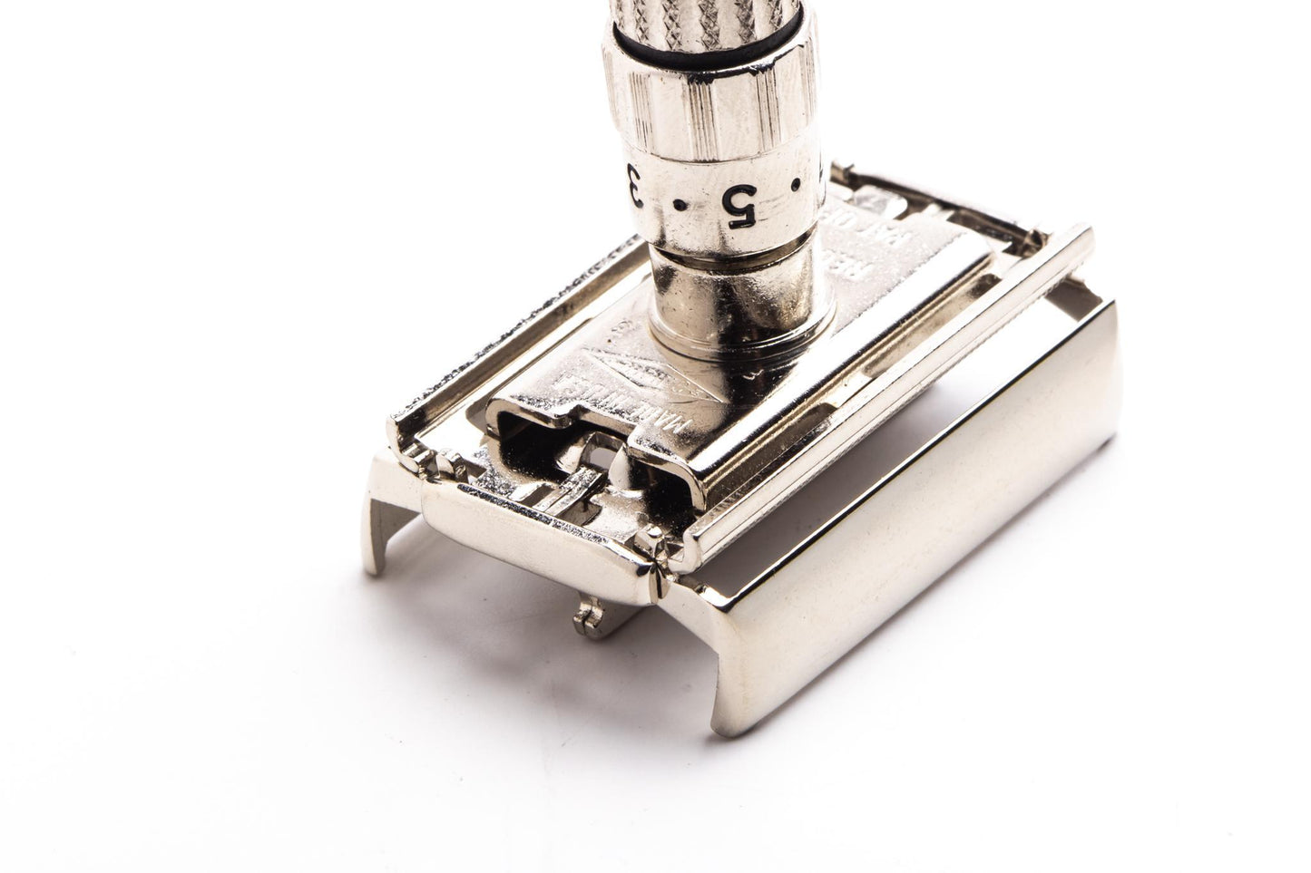 1960 F3 Gillette Fatboy Adjustable Double Edge Safety Razor | Factory Nickel Revamp