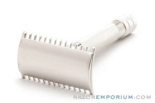 1918 Gillette Single Ring Old Type Safety Razor - Rhodium Revamp