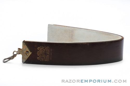 Brown Beauty Shell Cordovan Horsehide Straight Razor Strop