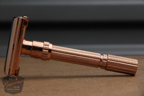 Gillette 1965 Slim Adjustable Safety Razor K4 * Rose Gold REVAMPED
