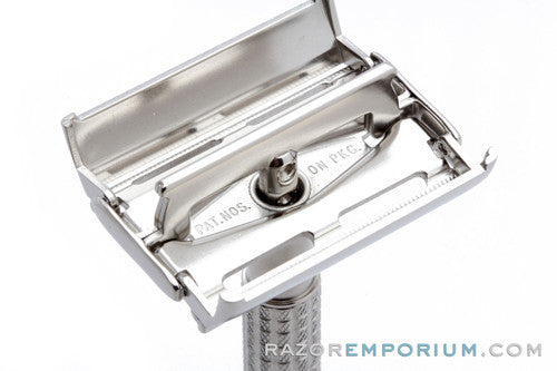 1959 Gillette Flare Tip Super Speed Safety Razor | Factory Nickel Revamp