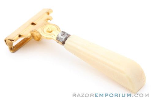 1950's Eversharp Schick Gold and Cream Injector Razor