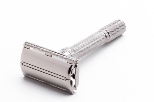 1968 Gillette Slim Adjustable DE Safety Razor Factory Nickel Revamp