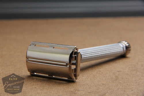Gillette 1962 Blue Star Lady Gillette DE Safety Razor - H4