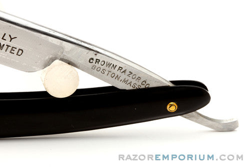 5/8" Crown Razor Co. Straight Razor w/ Case & Instructions | Boston, Mass.