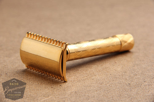 Gillette 1921 New Improved Standard DE Safety Razor * Revamped - 24K Gold