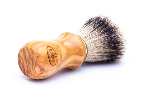 Omega 6832 Omega Super badger shaving brush – OLIVE WOOD