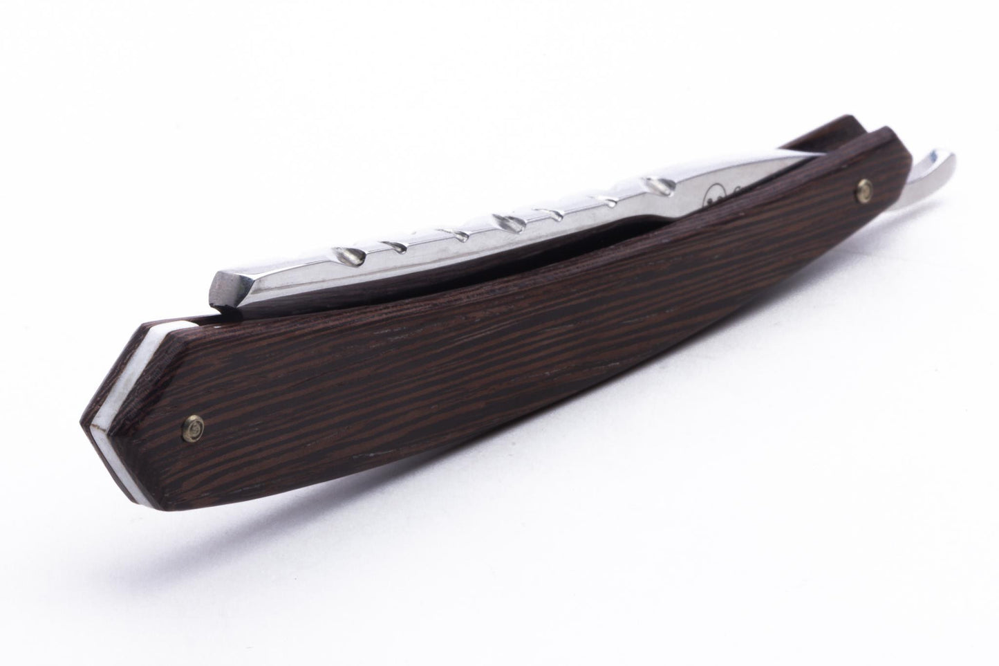 6/8" Gustave Lalune Straight Razor "English Archer" Wenge Scales