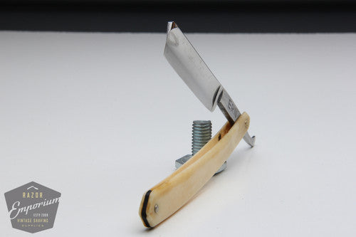 5/8" Ern No. 421 Straight Razor w/ Bone Scales Hollow | Wald - Germany