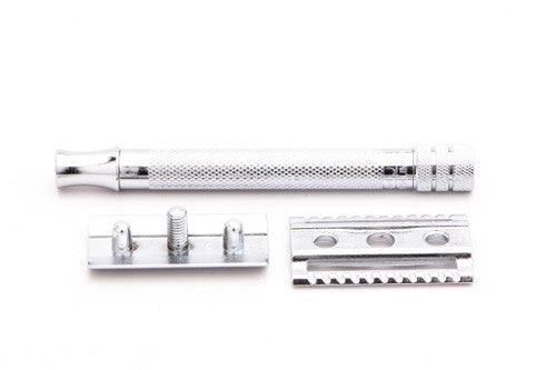 Merkur 23C - Long-Handle Closed Comb Double Edge Safety Razor