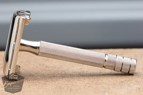 Gillette 1940's Notched Original Super Speed (DE) Safety Razor W2 - * Revamped- Nickel