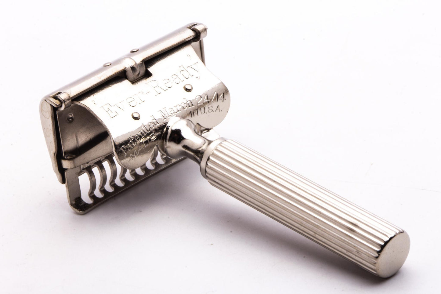 1914 Ever Ready Single Edge Safety Razor | Factory Nickel Revamp