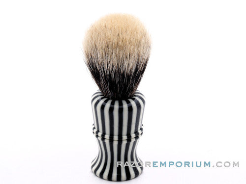 Vintage Zebra Patterned Shave Brush | Badger Revamp