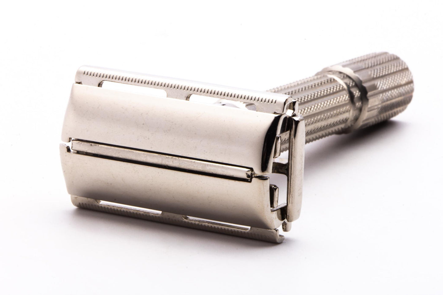 1959 E1 Gillette TTO Fatboy Adjustable Double Edge Safety Razor | Factory Nickel Revamp