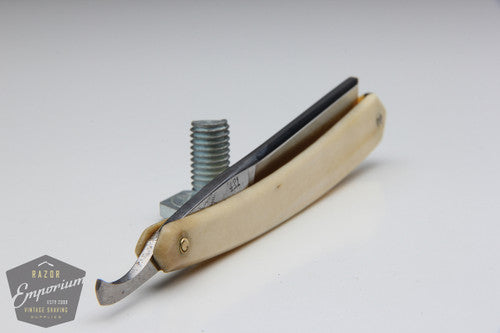 5/8" Ern No. 421 Straight Razor w/ Bone Scales Hollow | Wald - Germany