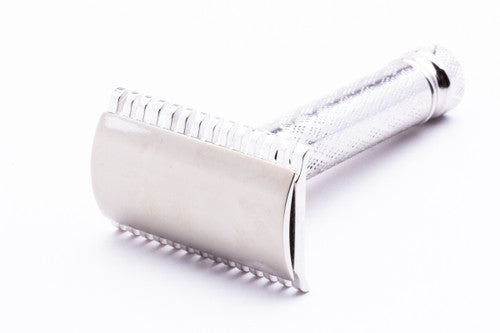 1930's Gillette New Improved Norfolk Tuckaway DE Razor Rhodium Revamp