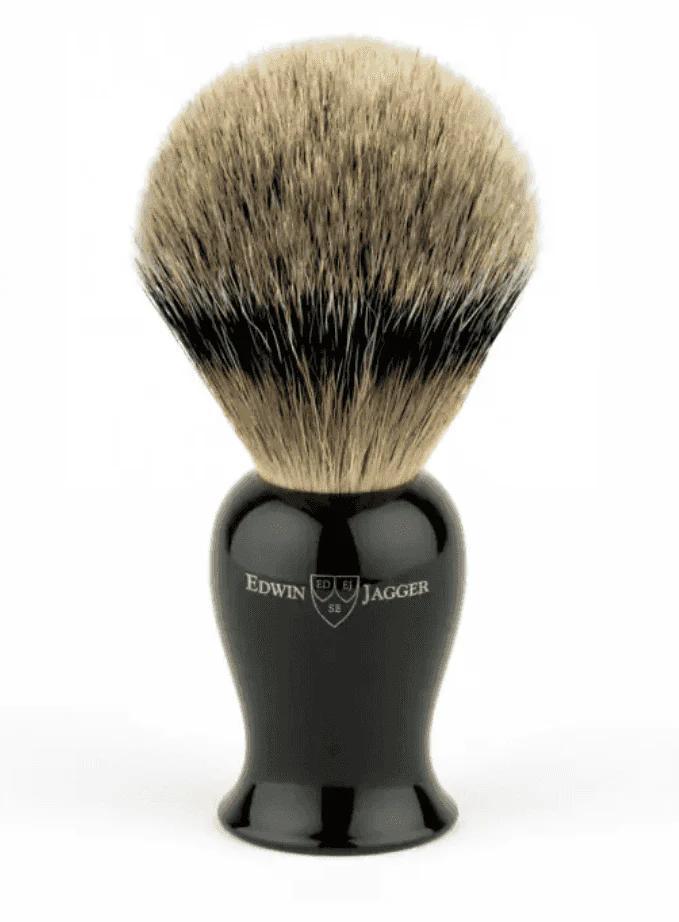 Edwin Jagger | Plaza Imitation Ebony Best Badger Shaving Brush, Medium
