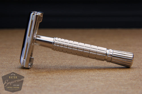 Gillette 1952 Flair Tip Super Speed Safety Razor * Nickel REVAMPED