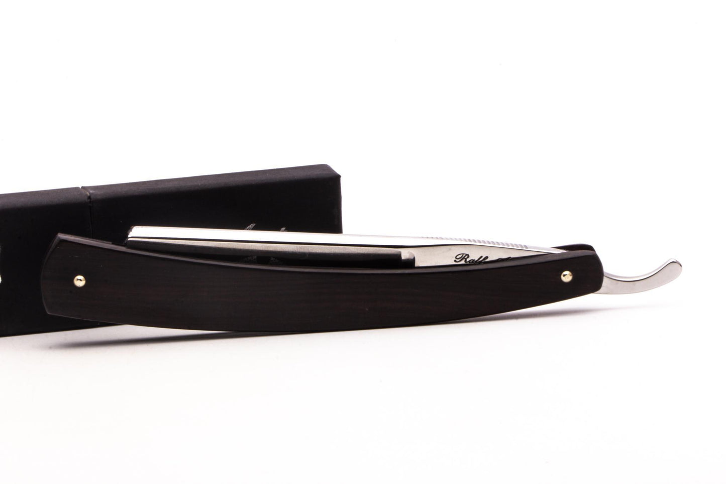 7/8" Ralf Aust American Tip Straight Razor | African Blackwood Scales