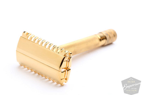 Gillette 1930s Open Comb Sheraton Double Edge Razor * Gold Revamp