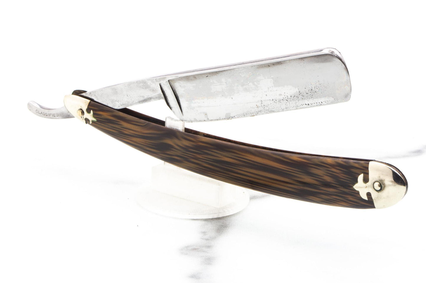 6/8" Vintage Restored Genco "Old Dutch" With Faux Wood Scales and Original Coffin