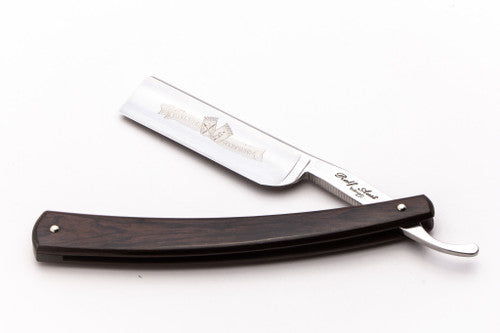 6/8" Ralf Aust American Tip Straight Razor - African Blackwood Scales