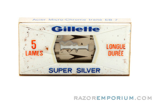 Gillette Super Silver Double Edge (5) - New Old Stock (NOS) Razor Blades